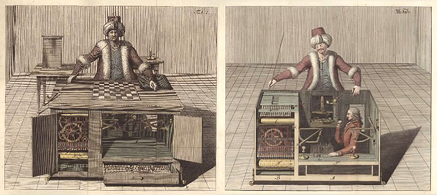 Kempelenin şahmat aparatının təsviri
